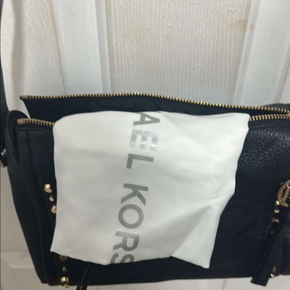 Michael Kors Black Leather Crossbody Bag - Picture 7 of 7